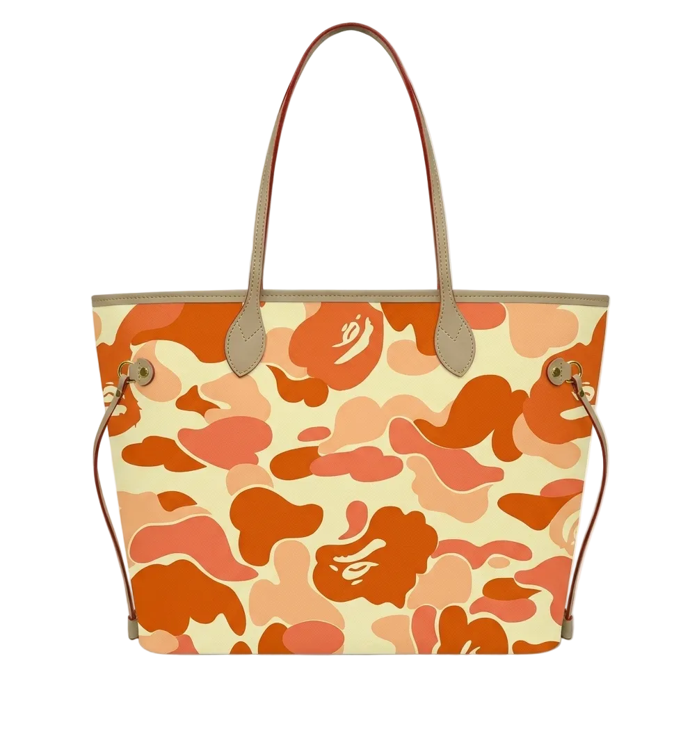 orange camo tote (pre order)