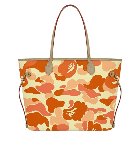 orange camo tote (pre order)