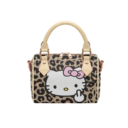 hk x leopard print pillow bag (pre order)