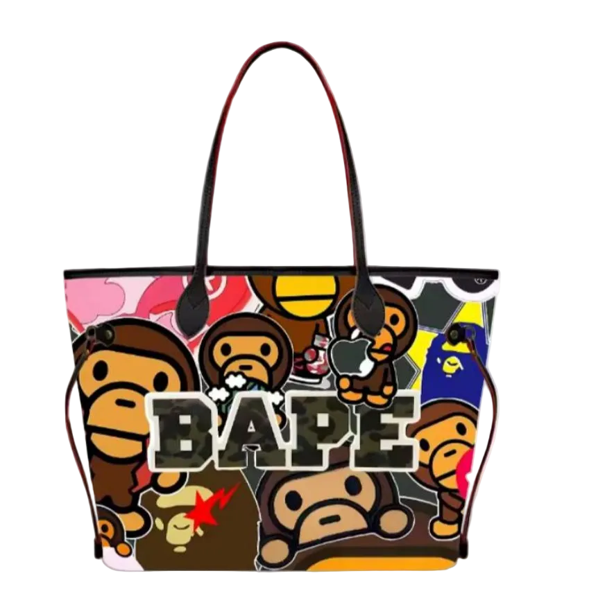 monkey tote bag