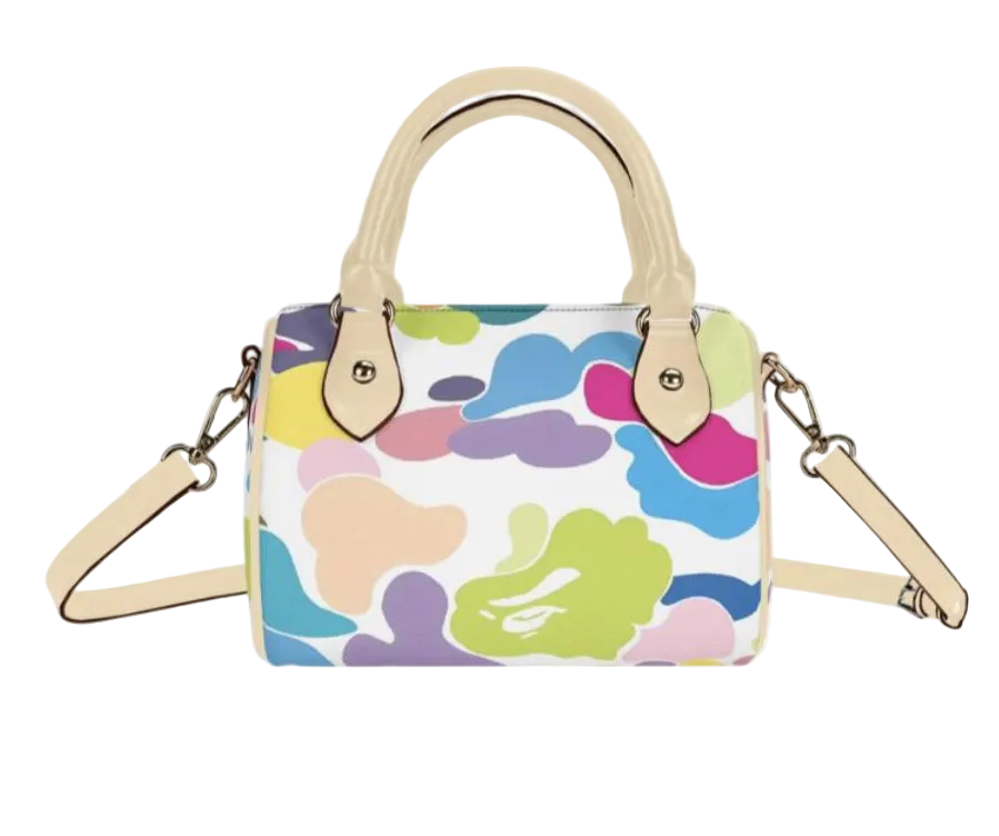 colorful camo pillow bag