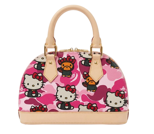 hk x pink camo shell bag