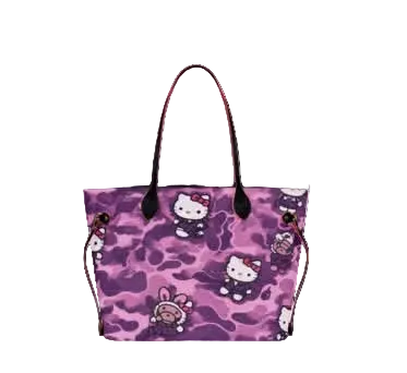 purple camo x hk tote