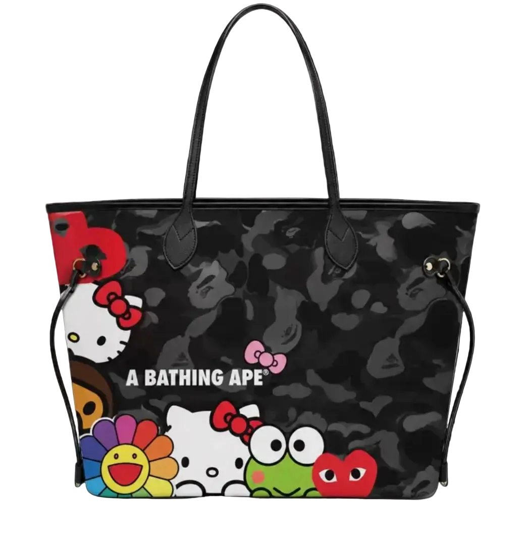 black hk x friends tote