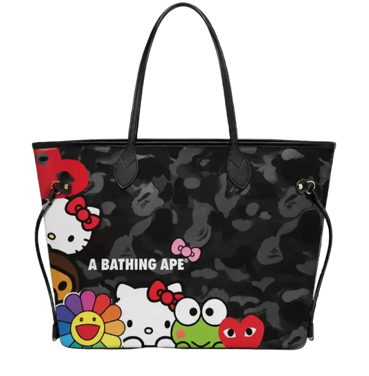 black hk x friends tote