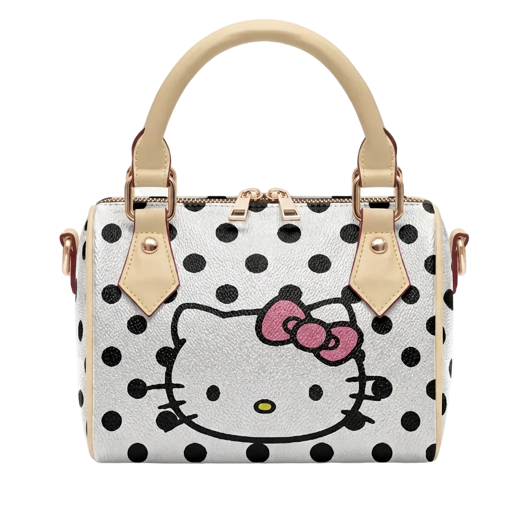 hello kitty x polka dot pillow bag
