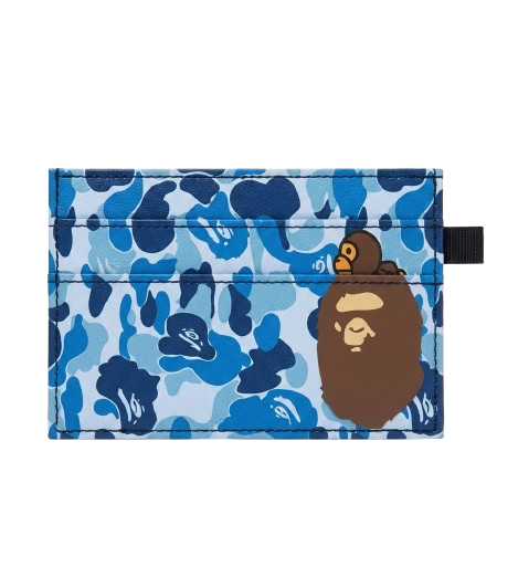 blue camo cardholder wallet