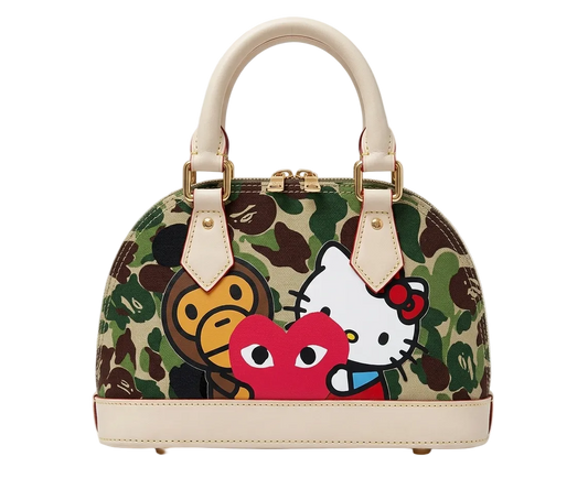 green camo x friends shell bag