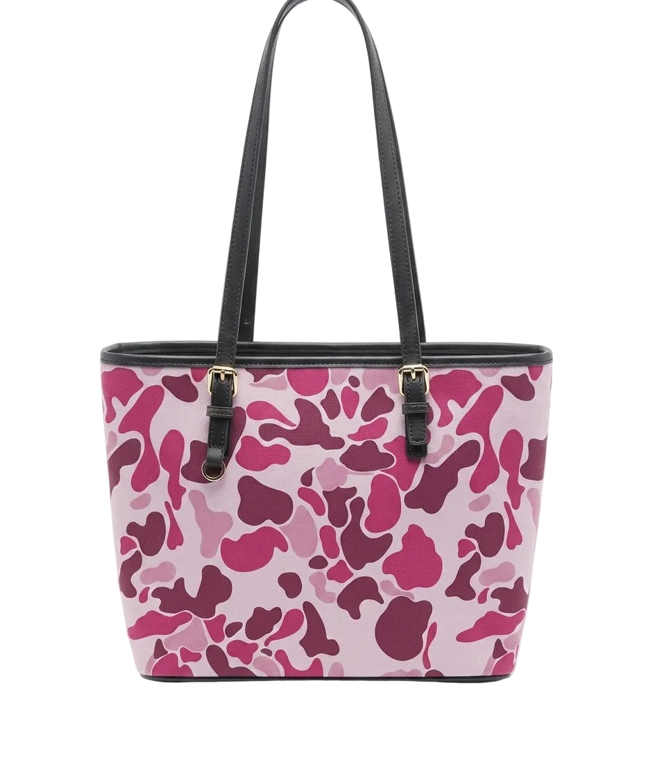 pink camo mini tote